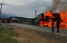 YAYLA EVİ BÖYLE YANDI