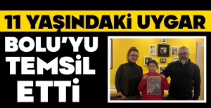11 YAŞINDAKİ UYGAR BOLU'YU TEMSİL ETTİ...