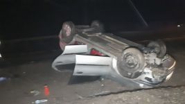 BOLU-MUDURNU YOLUNDA FECİ KAZA... 1'İ BEBEK 4 YARALI...