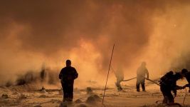 BOLU'DA ALEVLER GÖKYÜNÜZÜ AYDINLATTI....