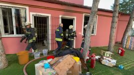 BOLU'DA ANAOKULUNDA YANGIN....