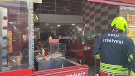 BOLU'DA DÖNERCİDE YANGIN PANİĞİ...