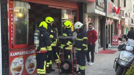 BOLU'DA DÖNERCİDE YANGIN PANİĞİ...