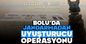 BOLU'DA JANDARMADAN UYUŞTURUCU OPERASYONU