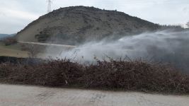 BOLU'DA KORKUTAN YANGIN...