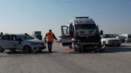 FECİ KAZADA 5 KİŞİ YARALANDI