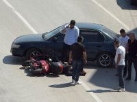 MOTOSİKLET SÜRÜCÜSÜ ÖLÜMDEN DÖNDÜ