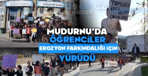 MUDURNU'DA ÖĞRENCİLER 'EROZYON FARKINDALIĞI' İÇİN YÜRÜDÜ