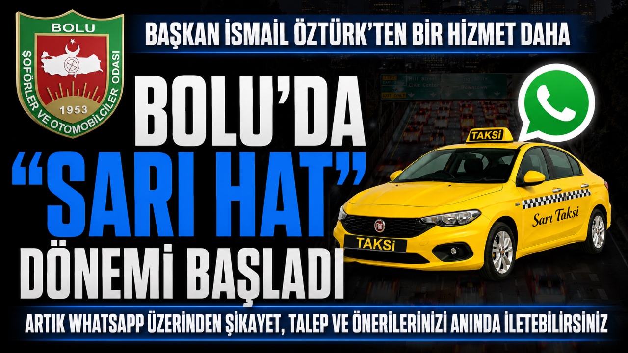 BAŞKAN İSMAİL ÖZTÜRK'TEN BİR HİZMET DAHA BOLU'DA