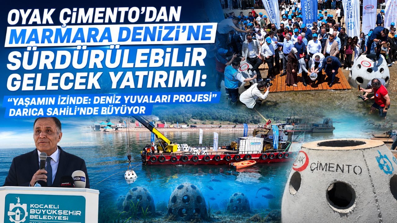 OYAK ÇİMENTO’DAN MARMARA DENİZİ’NE SÜRDÜRÜLEBİLİR GELECEK YATIRIMI:  “YAŞAMIN İZİNDE: DENİZ YUVALARI PROJESİ” DARICA SAHİLİ’NDE BÜYÜYOR
