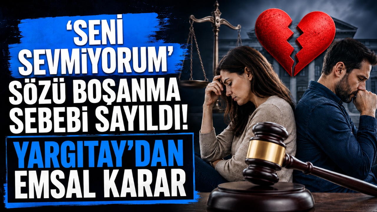 “SENİ SEVMİYORUM” SÖZÜ BOŞANMA SEBEBİ SAYILDI! YARGITAY'DAN EMSAL KARAR