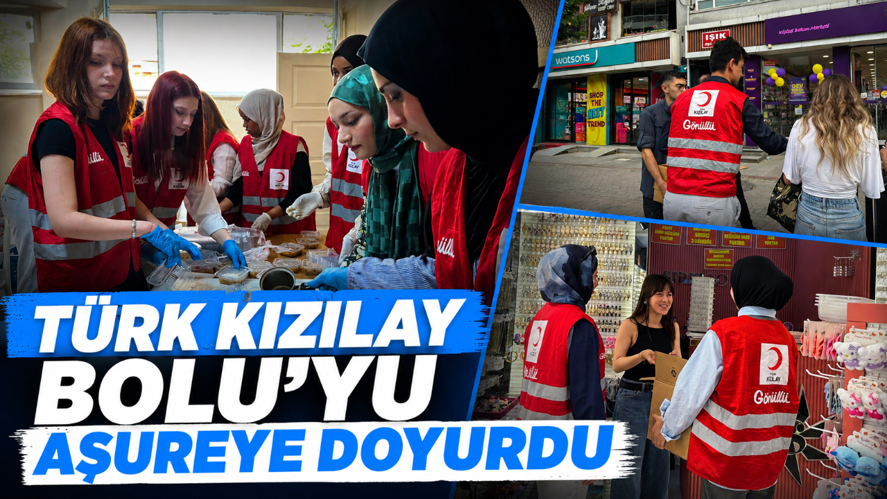 TÜRK KIZILAY BOLU’YU AŞUREYE DOYURDU