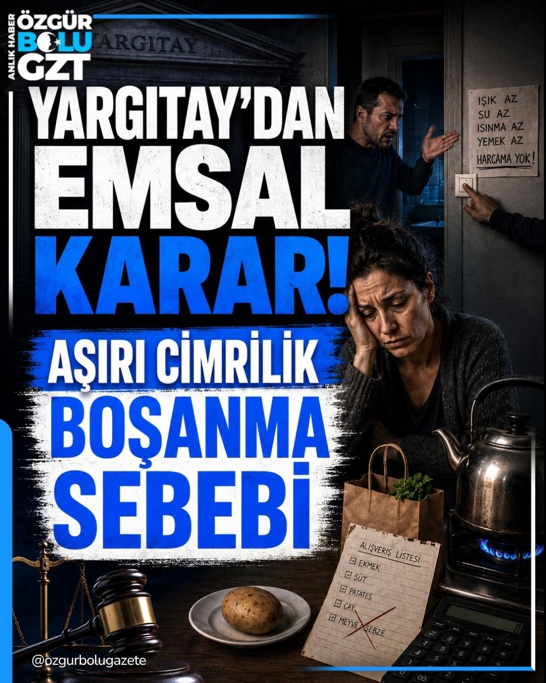 YARGITAY'DAN EMSAL KARAR! EŞİNİ KARANLIKTA OTURTAN KOCA TAZMİNAT ÖDEYECEK