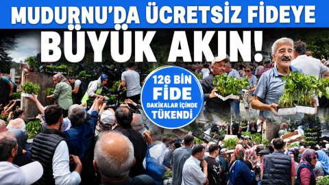 MUDURNU'DA ÜCRETSİZ FİDEYE BÜYÜK AKIN! 126 BİN FİDE DAKİKALAR İÇİNDE TÜKENDİ
