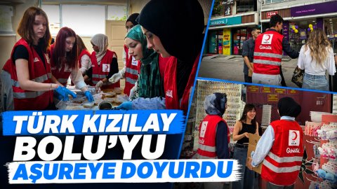 TÜRK KIZILAY BOLU'YU AŞUREYE DOYURDU
