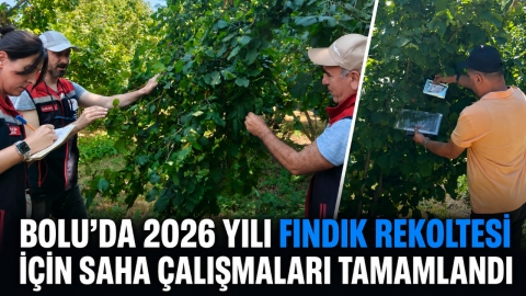 BOLU'DA 2026 YILI FINDIK REKOLTESİ İÇİN SAHA ÇALIŞMALARI TAMAMLANDI