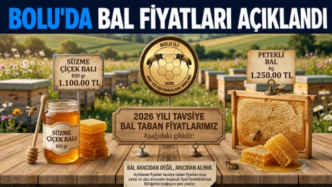 BOLU'DA BAL FİYATLARI AÇIKLANDI