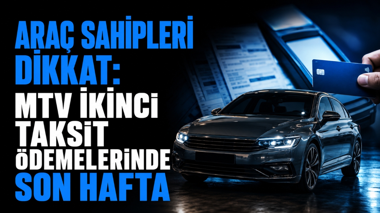 ARAÇ SAHİPLERİ DİKKAT: MTV İKİNCİ TAKSİT ÖDEMELERİNDE SON HAFTA