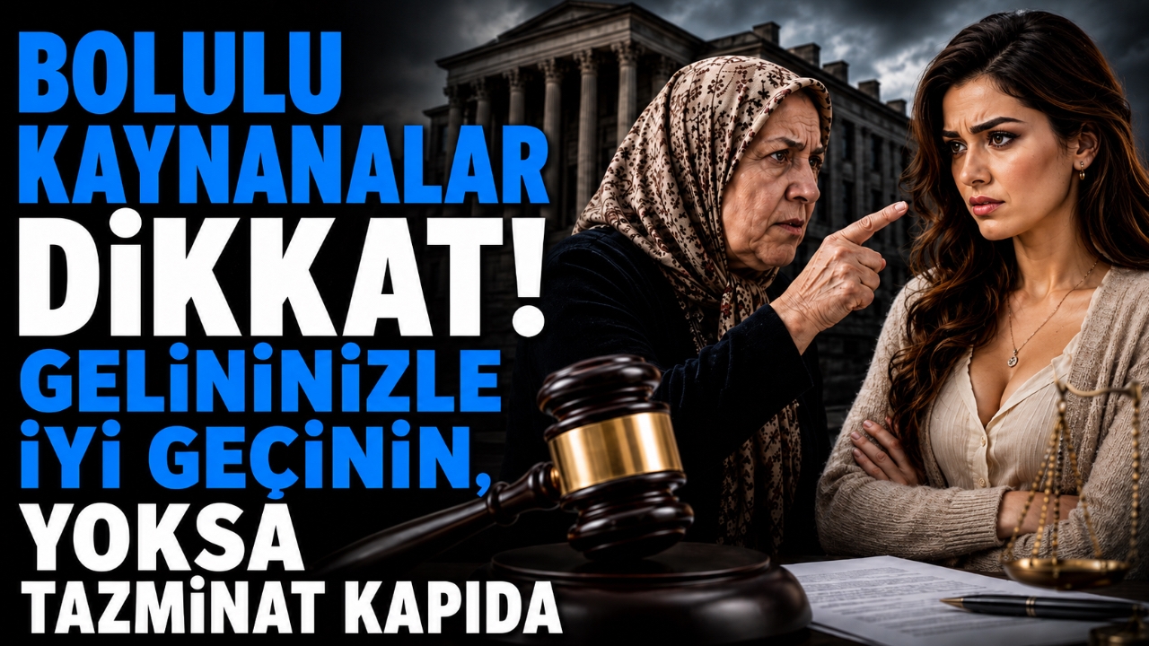BOLULU KAYNANALAR DİKKAT! GELİNİNİZLE İYİ GEÇİNİN, YOKSA TAZMİNAT KAPIDA