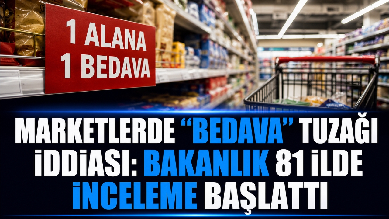 MARKETLERDE “BEDAVA” TUZAĞI İDDİASI: BAKANLIK 81 İLDE İNCELEME BAŞLATTI