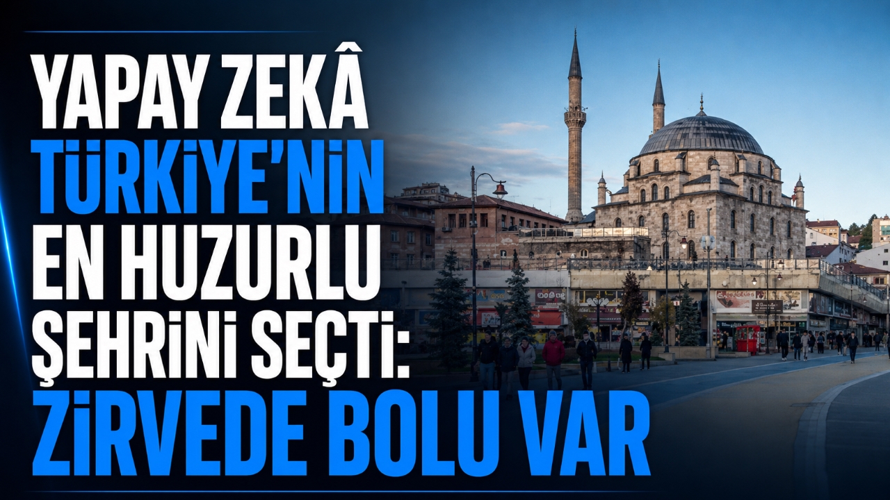 YAPAY ZEKÂ TÜRKİYE'NİN EN HUZURLU ŞEHRİNİ SEÇTİ: ZİRVEDE BOLU VAR