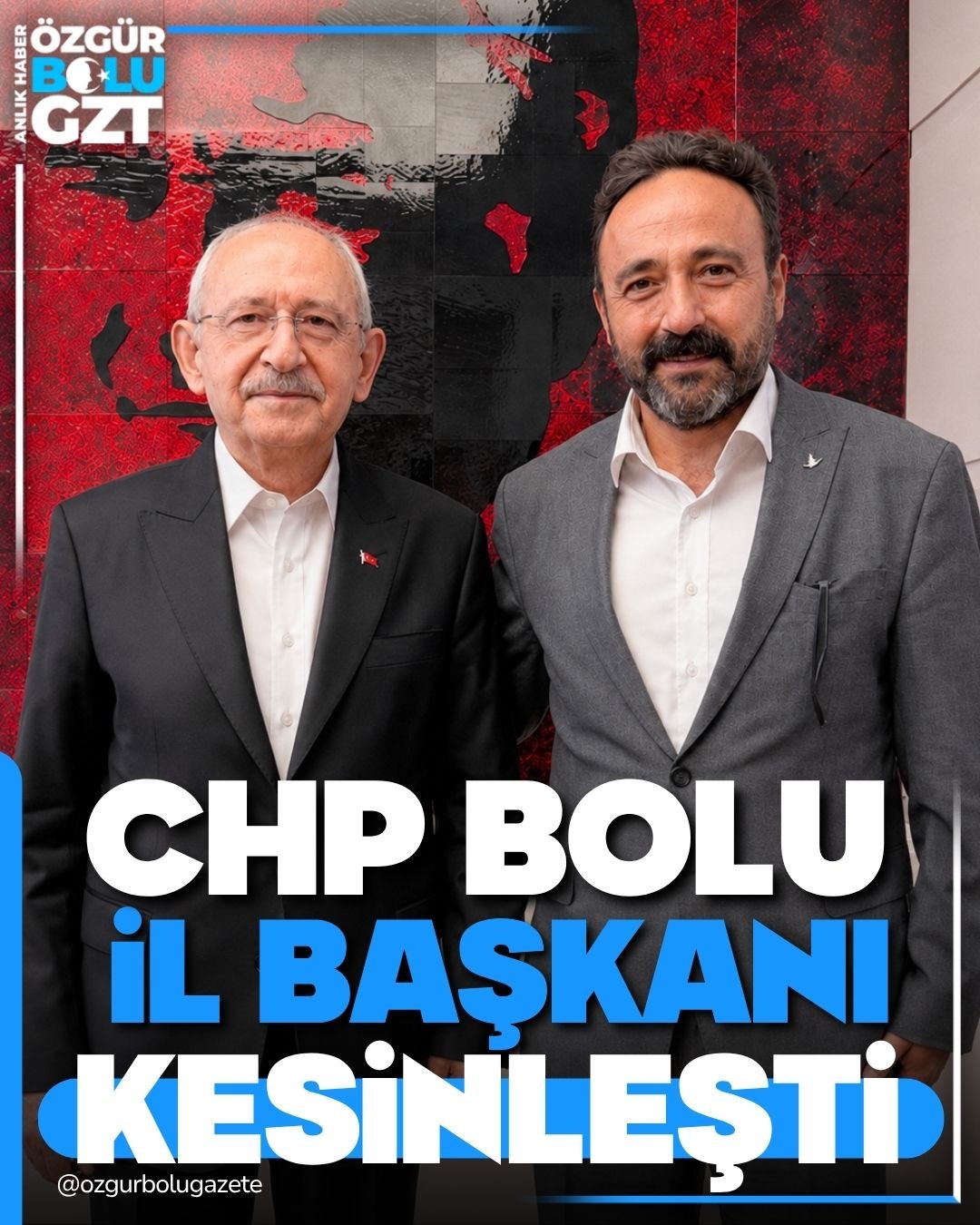 CHP BOLU İL BAŞKANI KESİNLEŞTİ