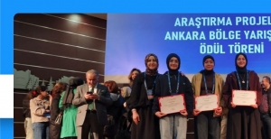 AKŞEMSEDDİN İMAM HATİP'TEN TÜBİTAK BAŞARISI