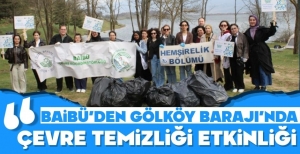 BAİBÜ'DEN GÖLKÖY BARAJI'NDA ÇEVRE TEMİZLİĞİ ETKİNLİĞİ