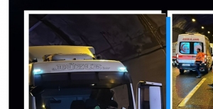 BOLU DAĞI TÜNELİNDE TIR DEHŞETİ: 5 KİŞİ YARALANDI