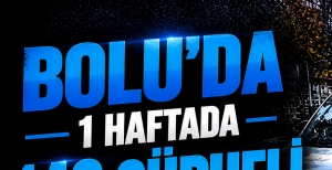 BOLU'DA 143 ŞÜPHELİ YAKALANDI...