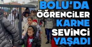 BOLU'DA 52 BİN ÖĞRENCİ KARNE SEVİNCİ YAŞADI...
