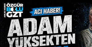 BOLU'DA ACI OLAY GÜNEŞ PANELİ TAMİR EDİYORDU....