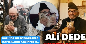 BOLU'DA BU FOTOĞRAFLA HAFIZALARA KAZINMIŞTI... ALİ DEDE HAYATINI KAYBETTİ...