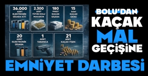 BOLU'DA KAÇAKÇILIĞA GEÇİT YOK... 