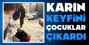 BOLU'DA KARIN KEYFİNİ ÇOCUKLAR ÇIKARDI...