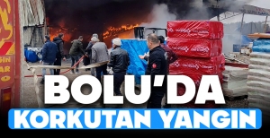 BOLU'DA KORKUTAN YANGIN... SON DAKİKA...