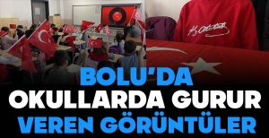 BOLU'DA OKULLARDA GURUR VEREN GÖRÜNTÜLER...
