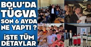BOLU'DA TÜGVA SON 6 AYDA NE YAPTI ?... İŞTE TÜM DETAYLAR...