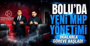 BOLU'DA YENİ MHP YÖNETİMİ DUALARLA GÖREVE BAŞLADI