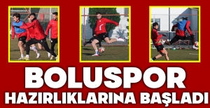BOLUSPOR MAÇ HAZIRLIĞINA BAŞLADI...