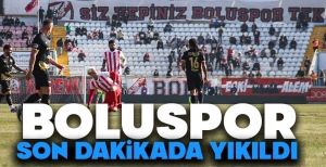 BOLUSPOR SON DAKİKADA YIKILDI….