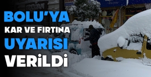 BOLU'YA KAR VE FIRTINA UYARISI VERİLDİ...