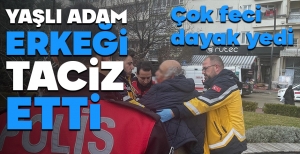 BU KADARI DA OLMAZ... BOLU'DA YAŞLI ADAM ERKEK ÖĞRENCİYİ TACİZ ETTİ... ÇOK FECİ DAYAK YEDİ...