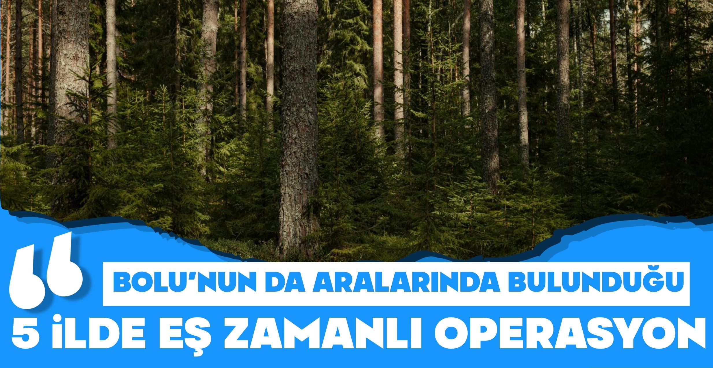 BOLU’NUN DA ARALARINDA BULUNDUĞU 5 İLDE EŞ ZAMANLI OPERASYON