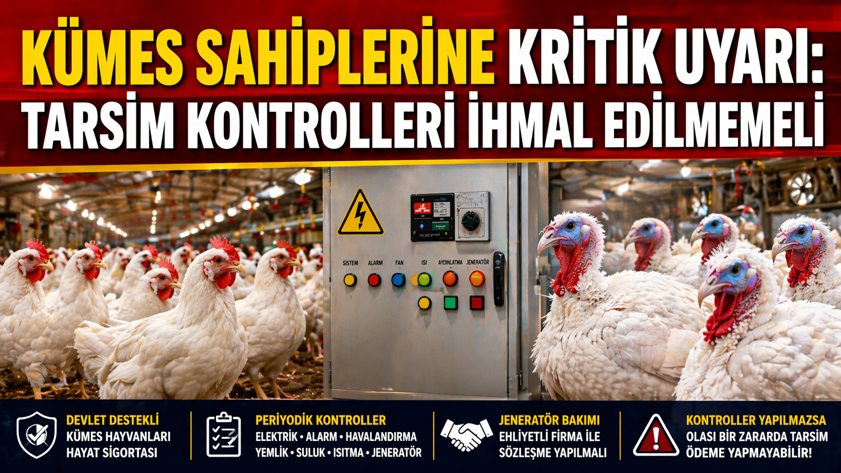 KÜMES SAHİPLERİNE KRİTİK UYARI...