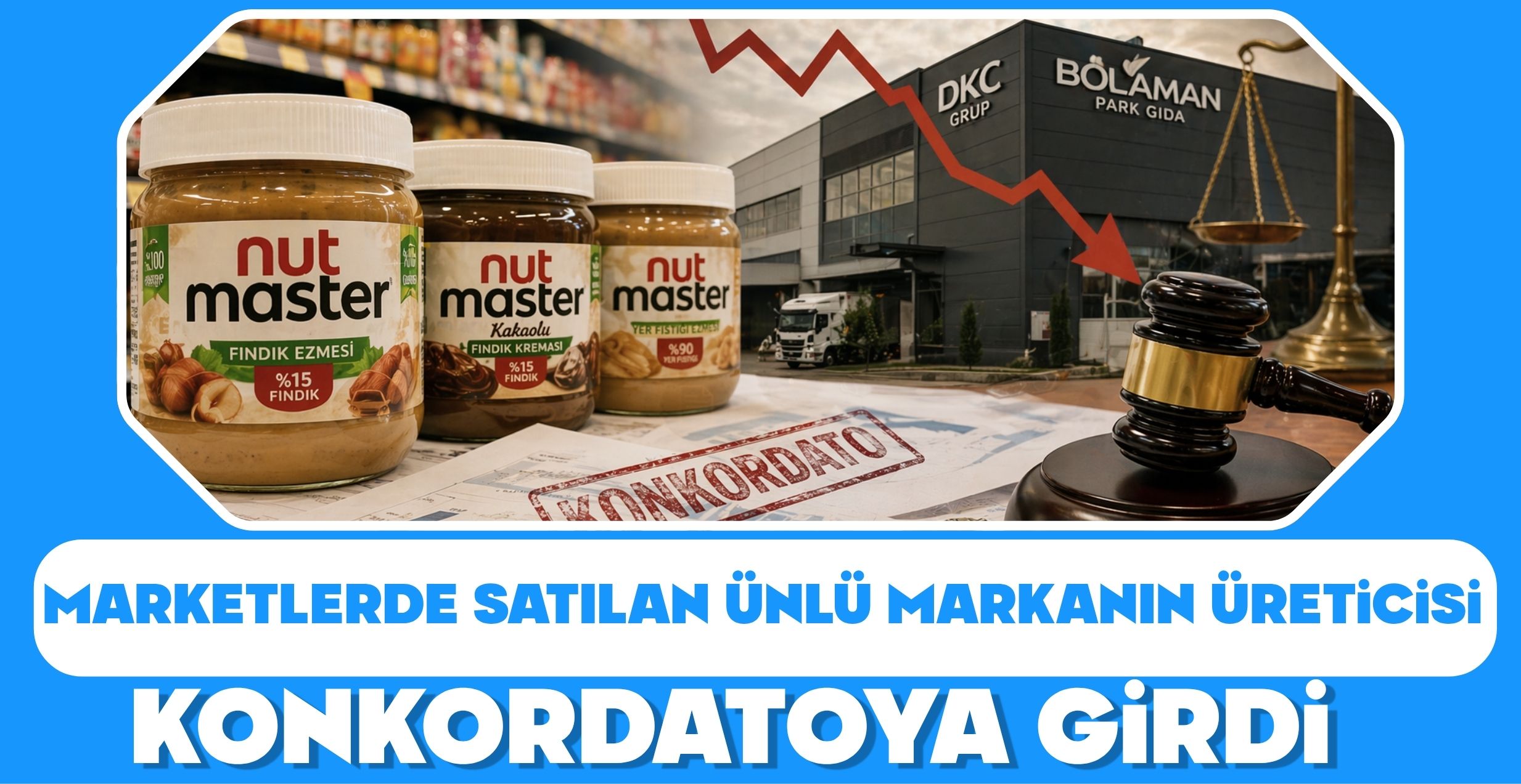 MARKETLERDE SATILAN ÜNLÜ MARKANIN ÜRETİCİSİ KONKORDATOYA GİRDİ