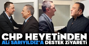 CHP HEYETİNDEN ALİ SARIYILDIZ'A DESTEK ZİYARETİ...