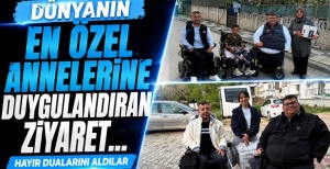 DÜNYANIN EN ÖZEL ANNELERİNE DUYGULANDIRAN ZİYARET… HAYIR DUALARINI ALDILAR