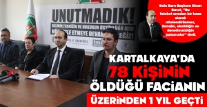 KARTALKAYA'DA 78 KİŞİNİN ÖLDÜĞÜ FACİANIN ÜSTÜNDEN 1 YIL GEÇTİ