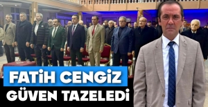 MUDURNU'DA ESNAF ODASINDA FATİH CENGİZ GÜVEN TAZELEDİ…